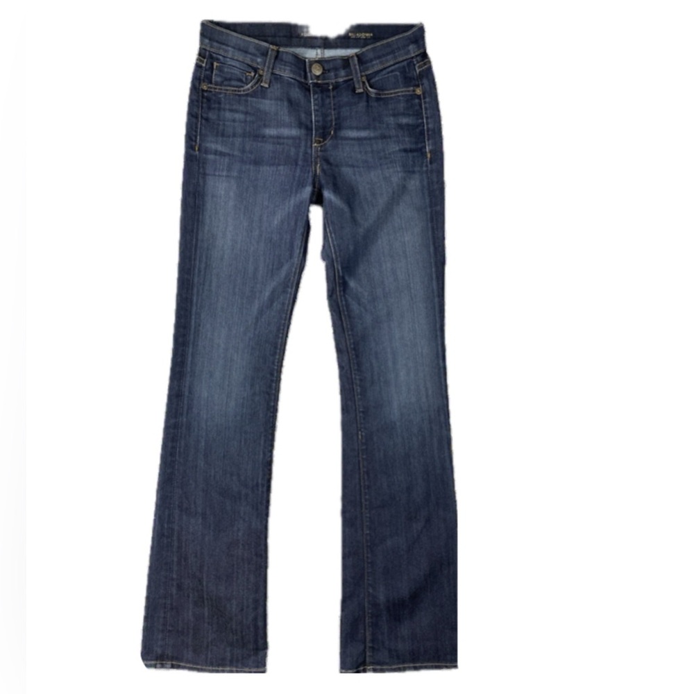 Fidelity Denim Belladonna Bowen Dark Blue Boot Cut Kick Flare Jeans
